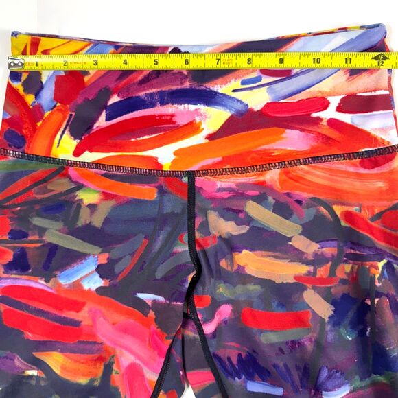 Just Live Activewear Race Time Cropskin Leggings Womens XSmall Fiery Maple Capri - Picture 5 of 9